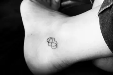 Infinite love tiny tattoo