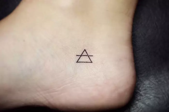 Transcendence glyph symbol tiny tattoo