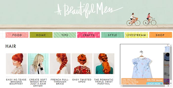 Beautiful Mess hairstyle blog