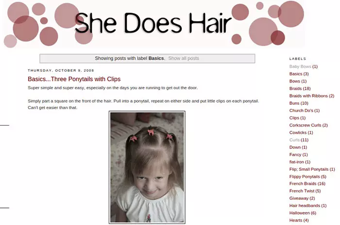 She Does Hair hairstyle blog