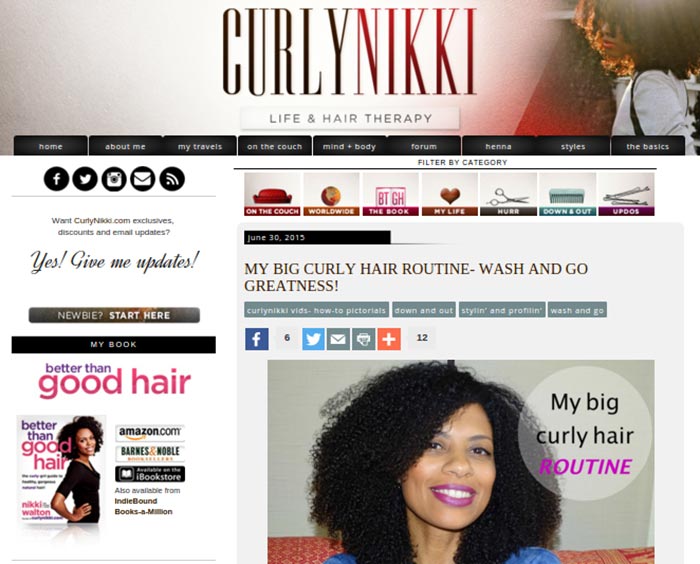 Curly Nikki hairstyle blog