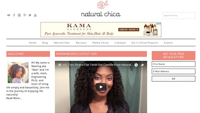 Natural Chica hairstyle blog