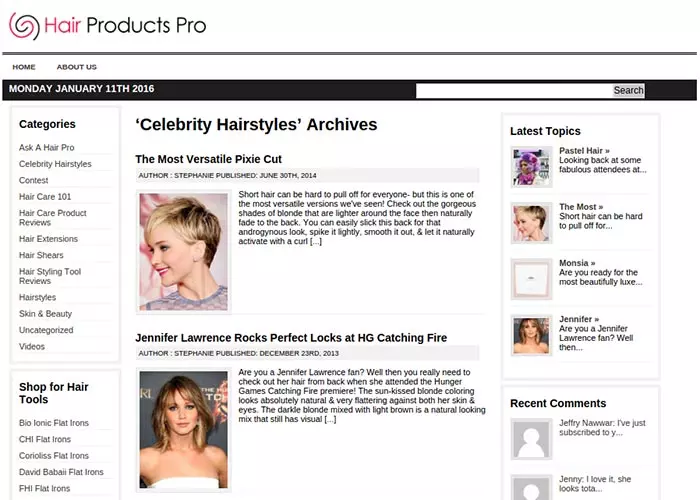 Hair Products Pro hairstyle blog