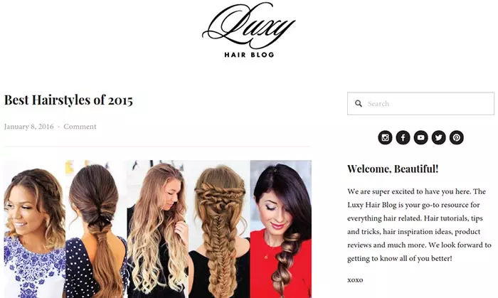 LuxyHair Blog hairstyle blog
