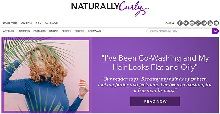 Naturally Curly hairstyle blog