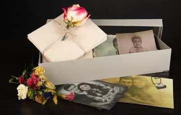 A memory box is a great gift and activity for Valentine's Day on a budget