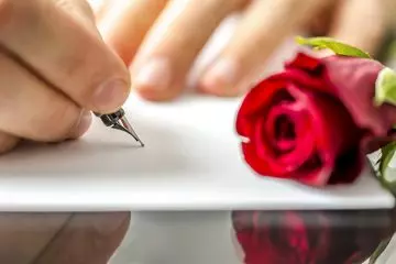 A love letter is a romantic gift for Valentine's Day on a budget
