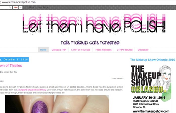 Let Them Have Polish nail art blog
