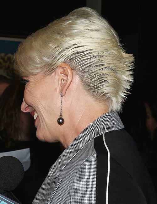 Back mohawk bob short hairstyle for women over 50