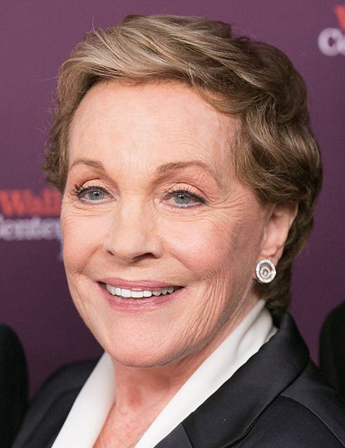 Classic Julie Andrews bob short hairstyle for women over 50