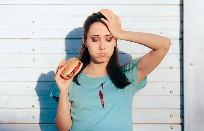 No matter how many times you try to learn the etiquettes of eating properly, you still end up spoiling your shirt
