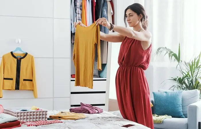 The clothes from your 20s make you realize how different your body is now as compared to your 20s version