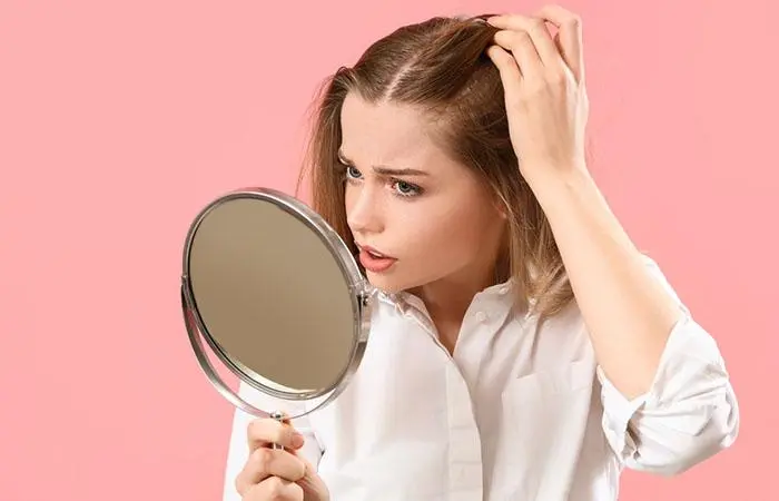 You will notice abnormal hair growth in some places while you lose hair in others