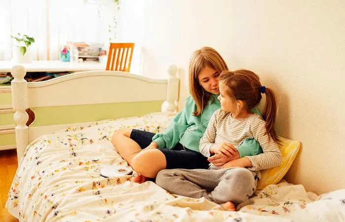Your older sibling often babysits you