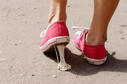 2.-A-chewing-gum-got-stuck-to-the-sole-of-your-shoe