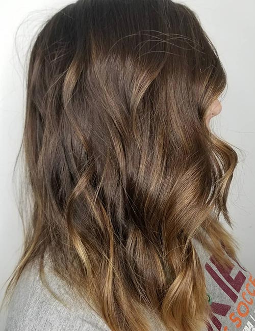 Blonde tips hairstyle for thick hair