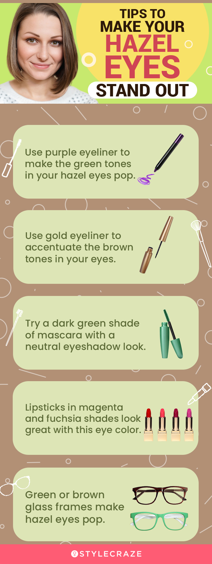 tips to make your hazel eyes stand out (infographic)