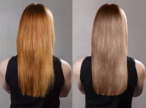 how to fix orange hair to brown naturally