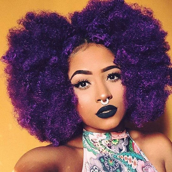 Luscious violet tresses crochet braids