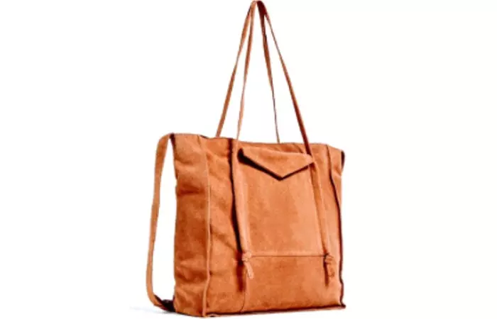 5. Zara Suede Tote Bag