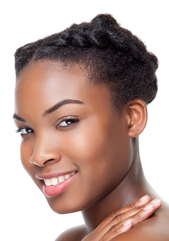 French twisyed tiara short hairstyle for black women