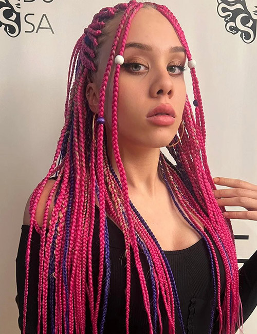 Barbie Pink Box Braids