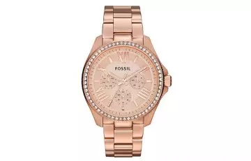 Best Fossil Watches For Indian Women - 19. Chronograph Stainless Steel Case In Rose Gold