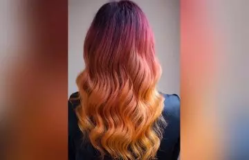 Color melting ombre hair