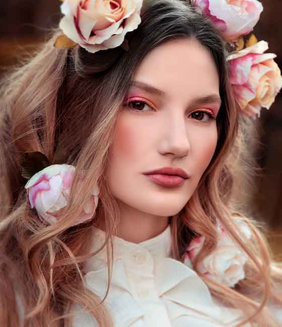 Dusty rose balayage hair color idea to get shades of brown and pink