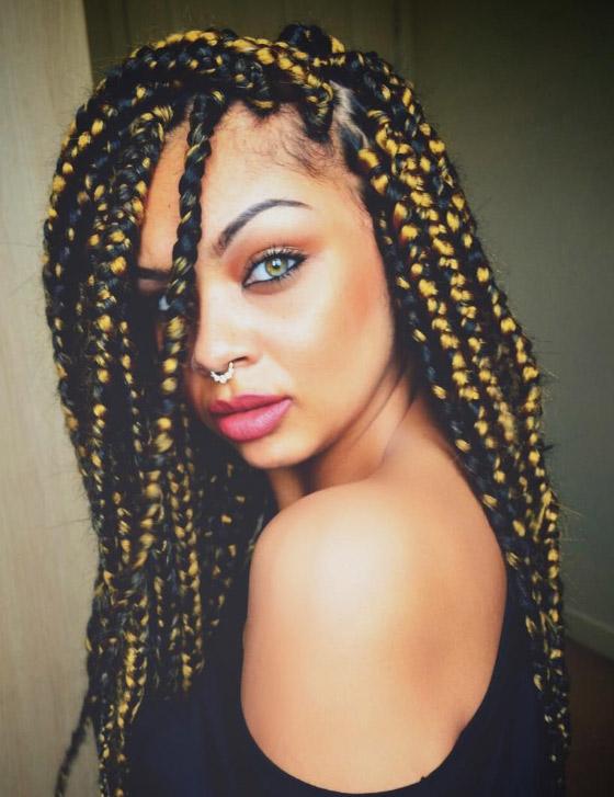 Box Braid Hairstyles For Round Faces Easy Braid Haristyles 