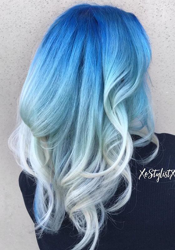 Ice Queen Ombré On Blowdried Hair | Instagram