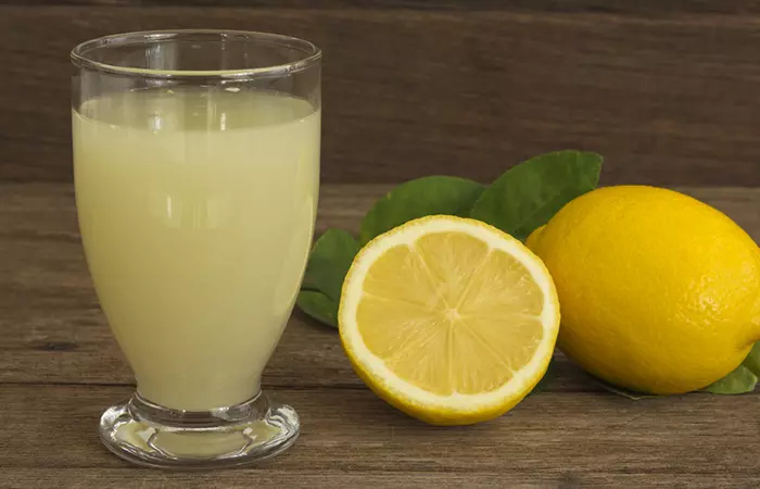 Lemon juice for constipation