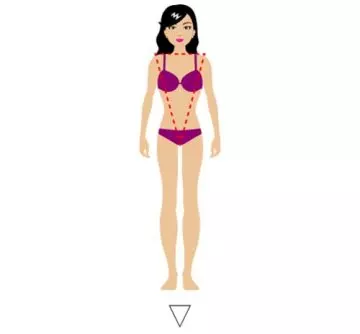 Lingerie for inverted triangle body type