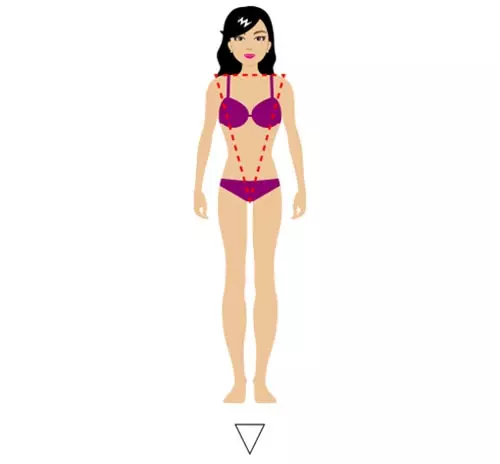 Lingerie for inverted triangle body type