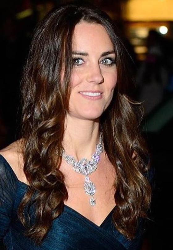 Kate Middleton's messy curls hairtyle