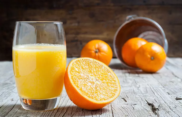 Orange juice for constipation