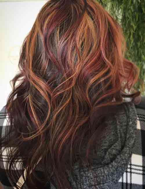Red-And-Caramel-Highlights