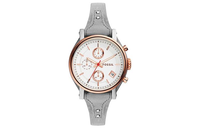 Round Analog White Dial Watch