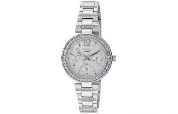 Best Selling Casio Watches For Women - 1. Sheen Analog Silver Watch