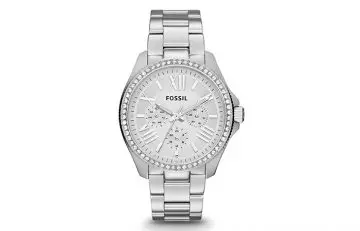 Best Fossil Watches For Indian Women - 5. Stainless Steel Silver Dial Analog Watch