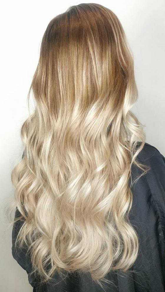 rose gold ombre hair blonde