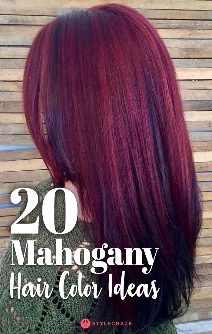 Mahogany Red Hair Color Chart