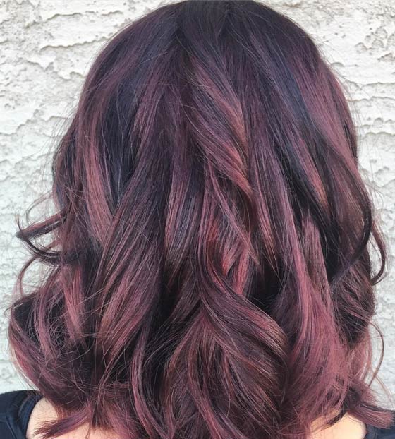 Grapevine mahogany hair color