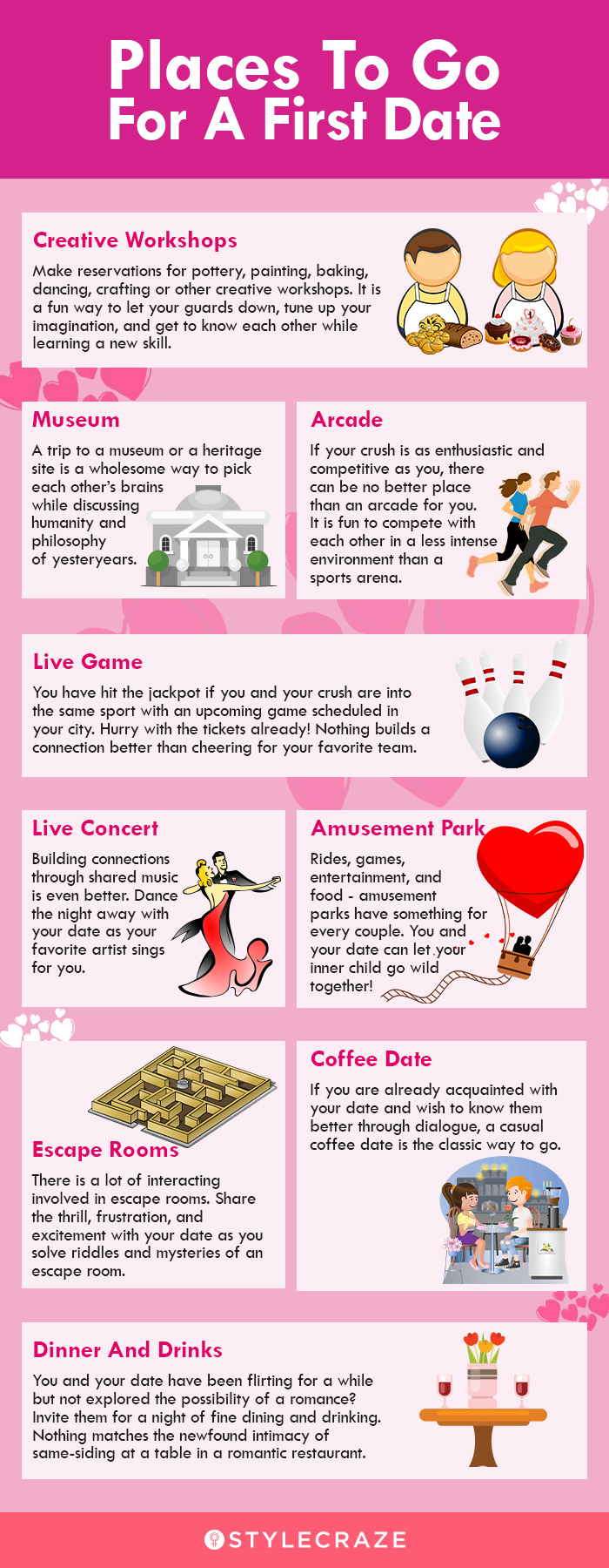 place to go for a first date (infographic)