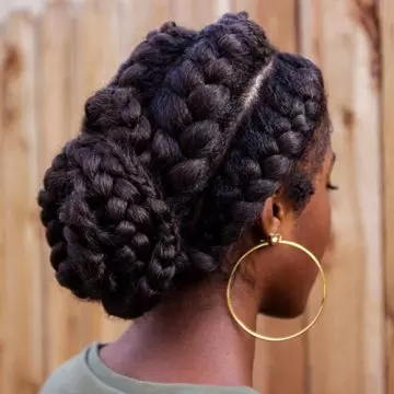 Royal goddess braids bun hairstyle