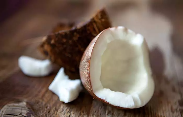Coconut is a high fiber food for weight loss