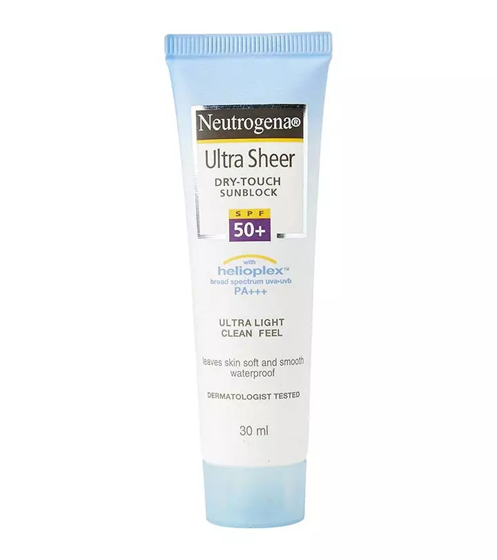 Neutrogena Ultra Sheer Dry-Touch Sunblock SPF 50+ – Review