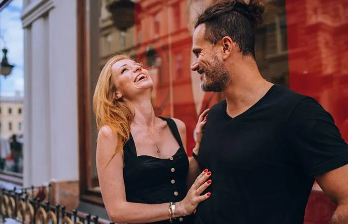 When you touch him without reason