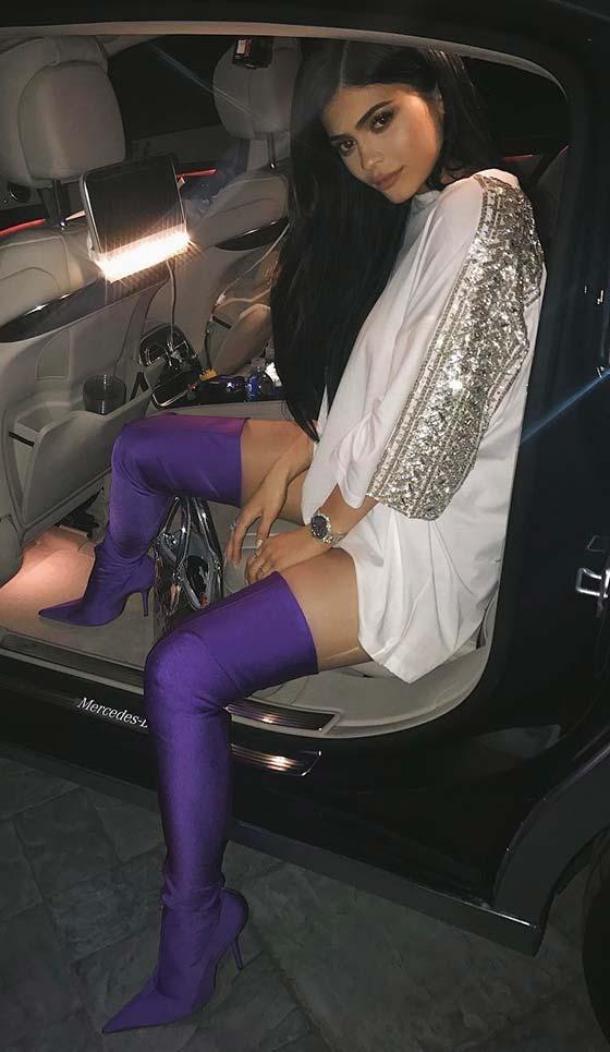 Kylie Jenner In Neon Accents 