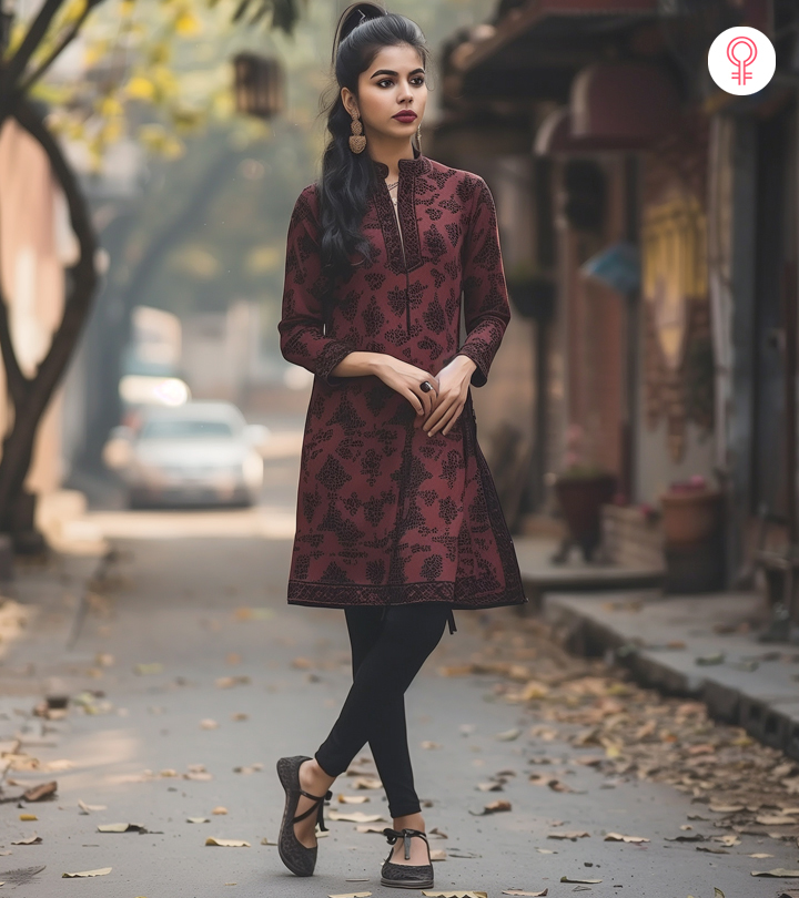 Angrakha style short frock 2019 best sale